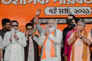 The Prime Minister at a Bengal election rally.