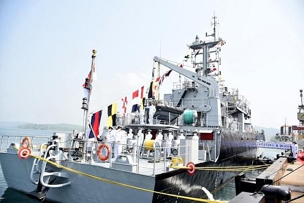 Landing Craft Utility Mark IV Class ship at Port Blair (Indian Navy)