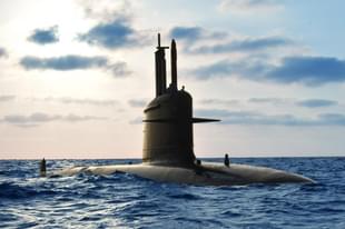 An Scorpene-class submarine of the Indian Navy. 