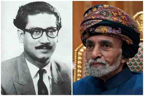 Sheikh Mujibur Rehman and HM Sultan Qaboos of Oman.