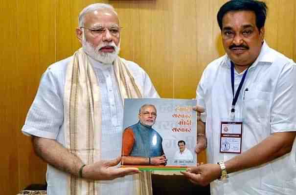 PM Narendra Modi and Gujarat State BJP president CR Patil.