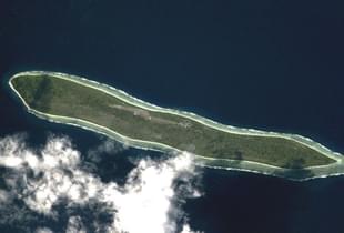 North Agalega Island in the south-west Indian Ocean. 