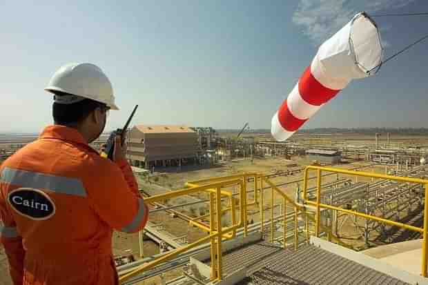 A worker at a Cairn India plant.