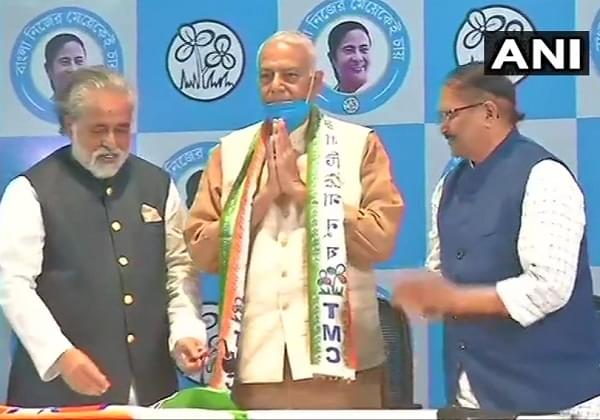 Yashwant Sinha joins Trinamool Congress (ANI)