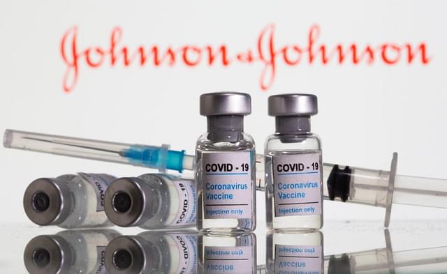 (A picture of vaccine vials from Johnson and Johnson)