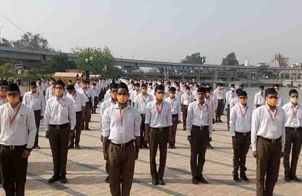 RSS volunteers at Haridwar to assist in Kumbh Mela (@friendsofrss/Twitter)