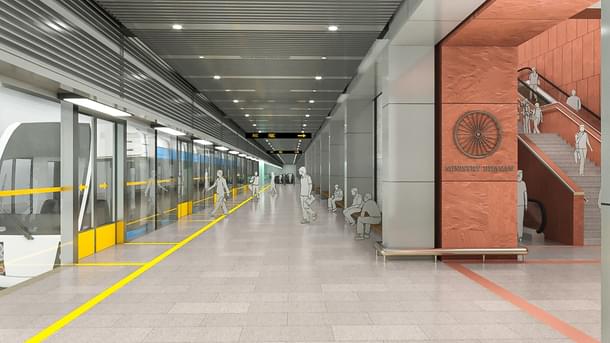 An artist's impression of the interiors of the building.