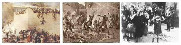 Destruction of Jerusalem Temple, Spanish Inquisition expulsion, Nazi Holocaust: three traumatic events that shaped Jewish historical experience 