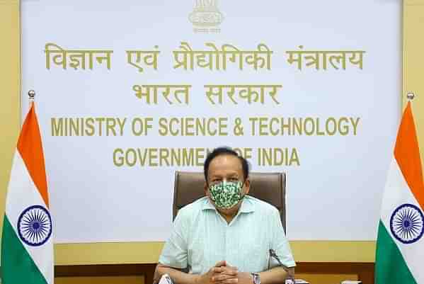 Dr Harsh Vardhan, Union Minister for Science and Technology, at a meeting on PRISM scheme.