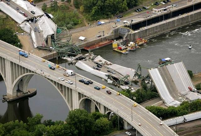  I-35W bridge over the Mississippi River in Minneapolis, Minnesota.&nbsp;