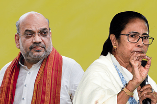 Union Home Minister Amit Shah and Bengal Chief Minister Mamata Banerjee.&nbsp;