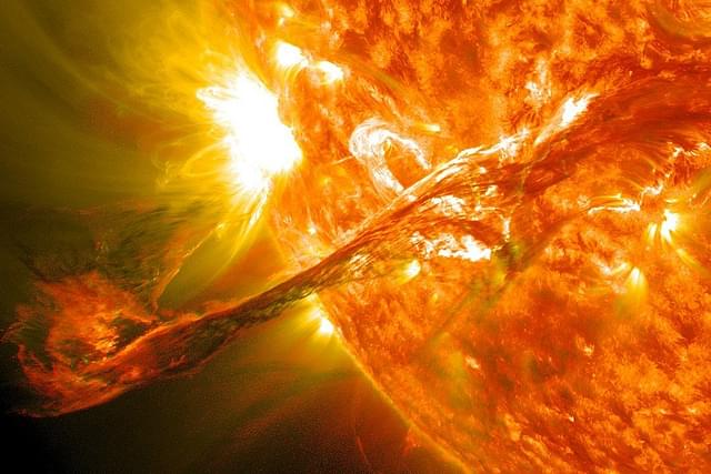 A solar flare (Pic Via Wikipedia)
