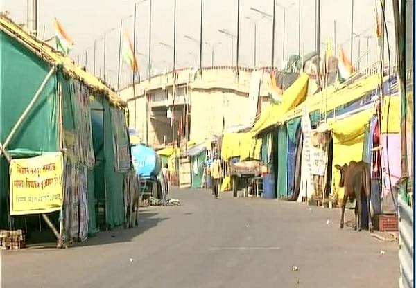 A farmer protest site (@smitaprakash/Twitter)