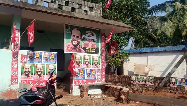 LDF posters in Manjeshwaram.