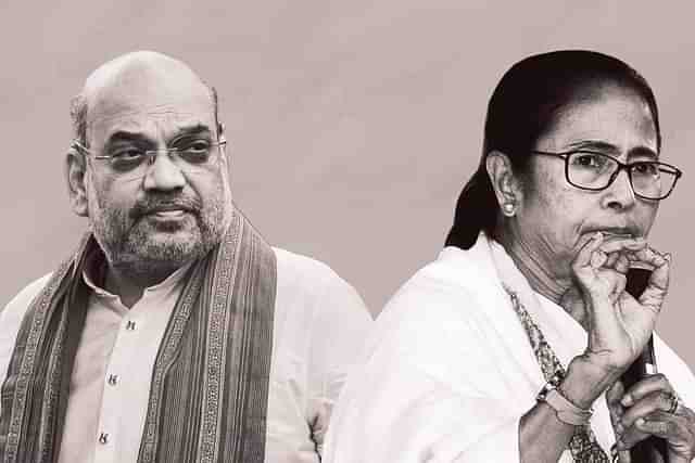 Union Home Minister Amit Shah and Bengal Chief Minister Mamata Banerjee.&nbsp;