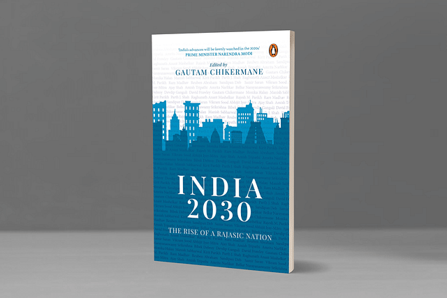 The cover of the book, India 2030: The Rise of a Rajasic Nation.