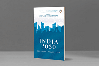 The cover of the book, India 2030: The Rise of a Rajasic Nation.