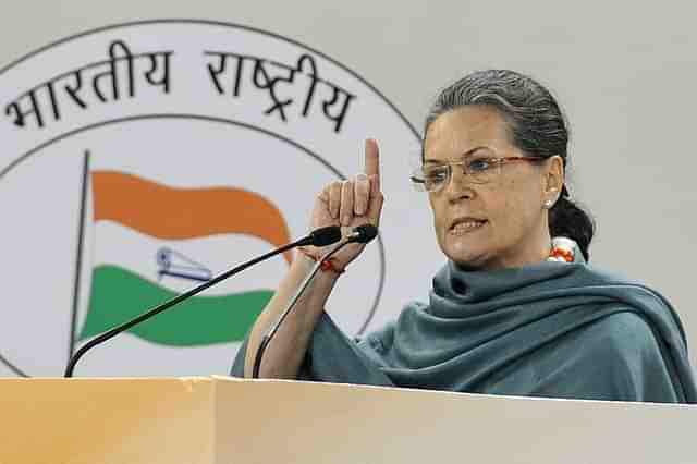 Congress president Sonia Gandhi. (Mohd Zakir/Hindustan Times via Getty Images)&nbsp;