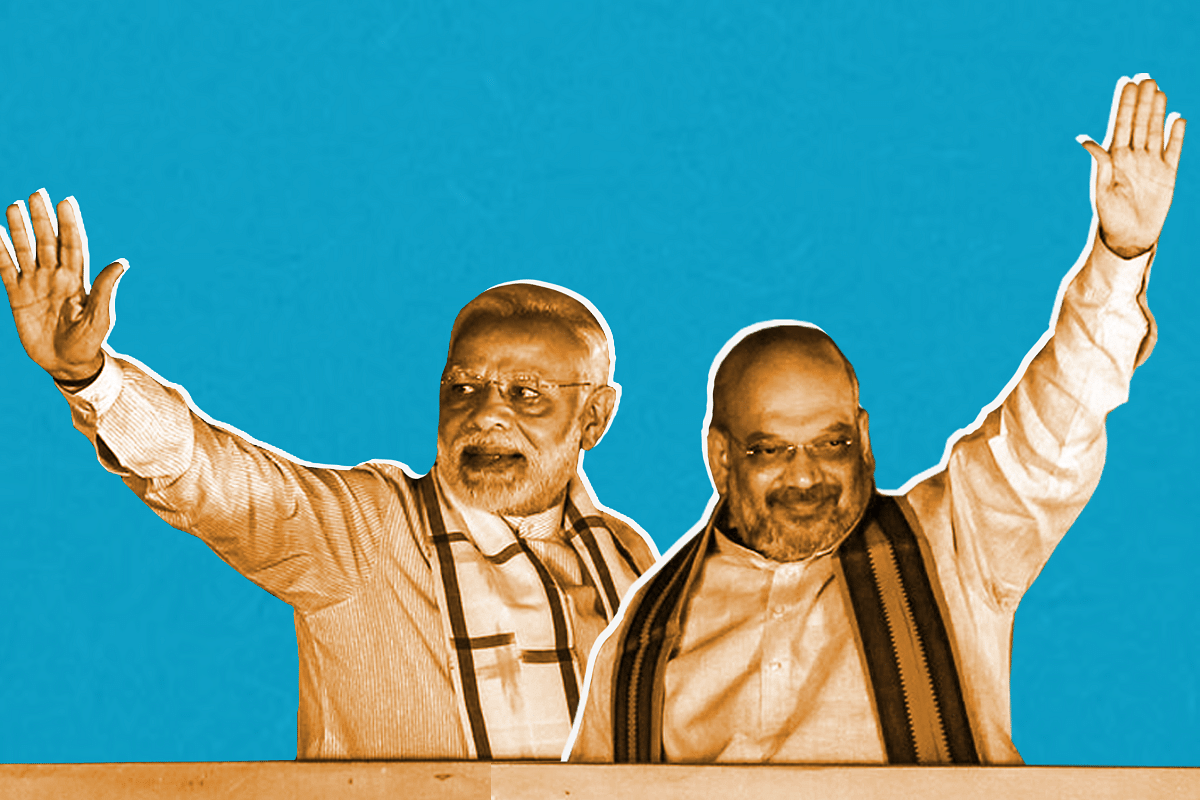 Home Minister Amit Shah (right) and Prime Minister Narendra Modi.