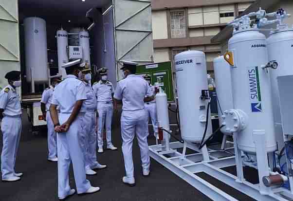 Mobile oxygen plant developed by Indian Navy (Defence PRO Visakhapatnam)