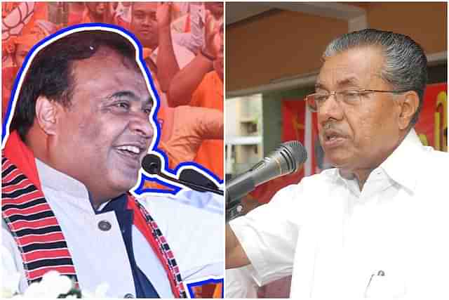 Himanta Biswa Sarma and Pinarayi Vijayan 