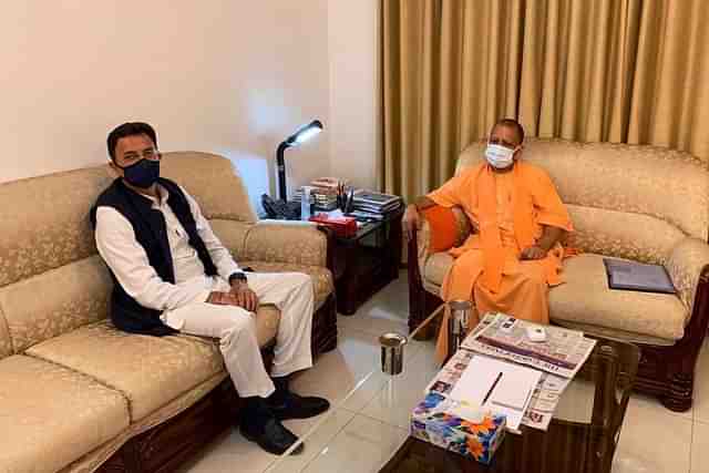 Jitin Prasada with Yogi Adityanath