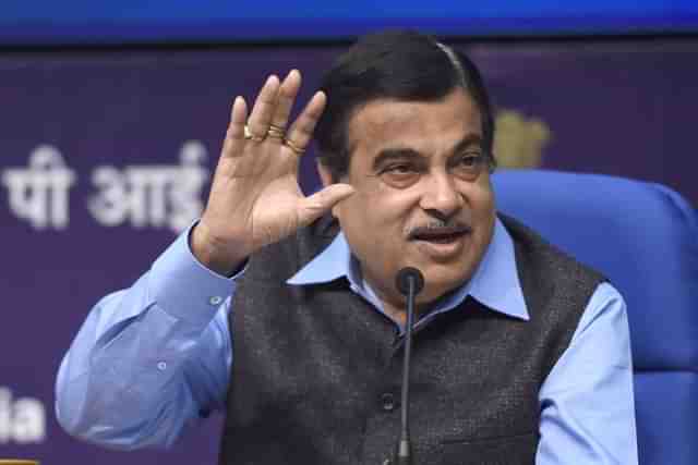 Road Transport Minister Nitin Gadkari.  (Sonu Mehta/Hindustan Times via GettyImages) 