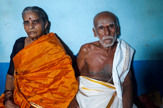 Krishna Bhat and his wife