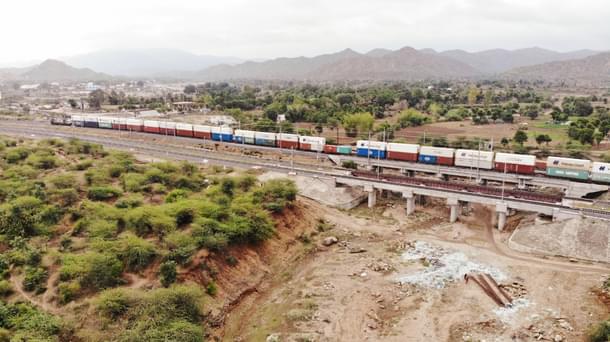First double stack container train run between Mundra and CONCOR MMLP in Rajasthan
