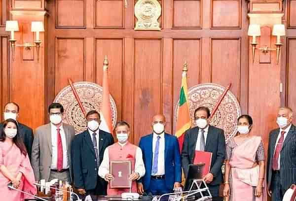 Officials of India and Sri Lanka (High Commission of India in Colombo)