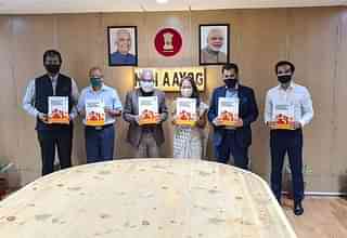 Officials of NITI Aayog and UNDP releasing the report (NITI Aayog)