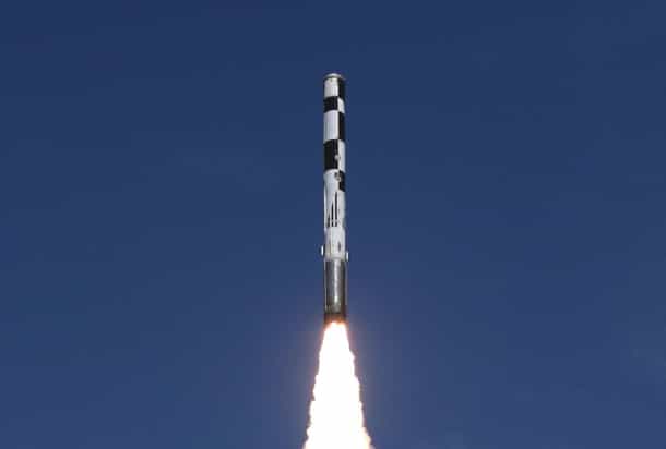 BrahMos supersonic cruise missile. 