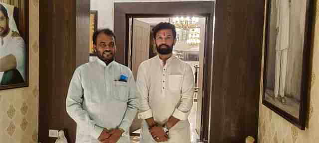 Shyam Rajak meeting Chirag Paswan