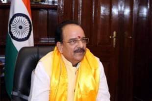 Ajay Bhatt taking charge as MoS Defence (Twitter)