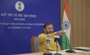 Union Minister Prakash Javadekar inaugurated the tech innovation platforms. (Pic Via Twitter)