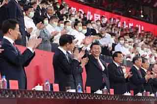 Chinese President Xi Jinping at the 100th CPC. 