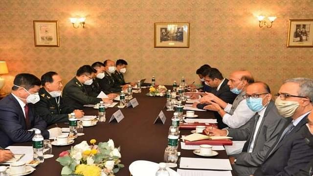 Rajnath Singh with Chinese delegation