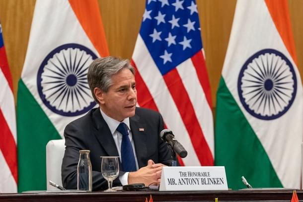 US Secretary of State, Antony Blinken, in New Delhi (Twitter)