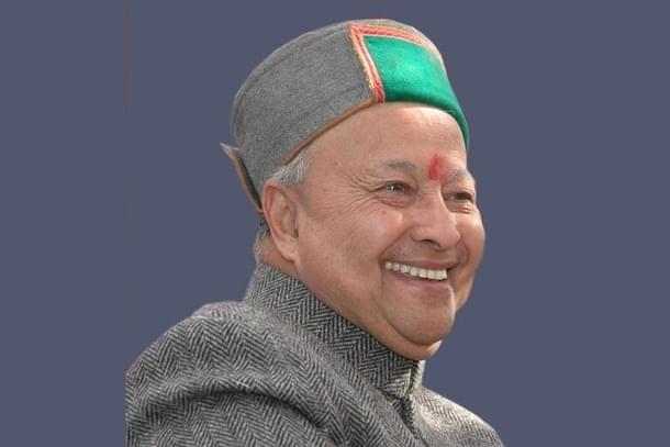 Former Himachal CM Virbhadra Singh (Pic Via Twitter)
