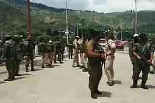 Four CRPF troopers were injured in the grenade attack (Pic Via Twitter)