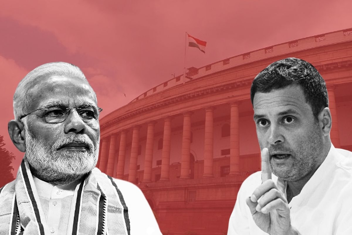 Prime Minister Narendra Modi (left) and Congress MP Rahul Gandhi (right)