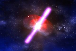 Gamma-ray burst illustration (Wikimedia Commons)