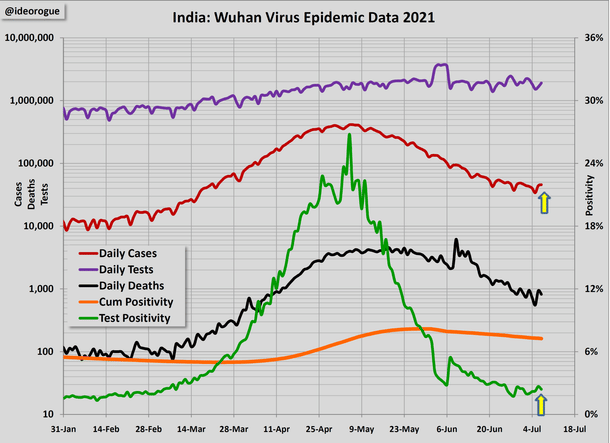 Chart 1: India epidemic data