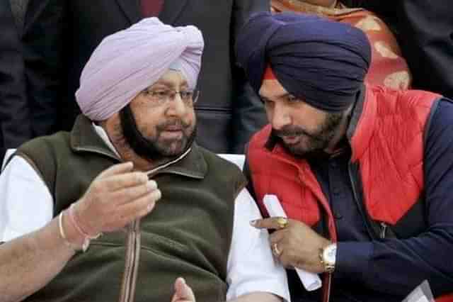 Captain Amarinder Singh and Navjot Singh Sidhu. 