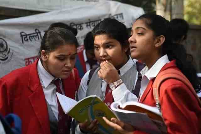 School students in Delhi. (@cbse.students.india/facebook)