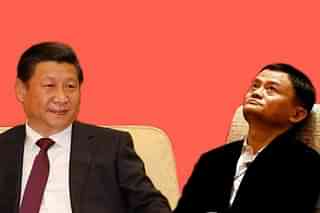 President of China Xi Jinping and billionaire businessman Jack Ma