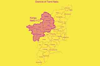 The Kongu region of Tamil Nadu.