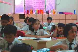 School kids in a class room. (Prasad Gori/Hindustan Times via Getty Images) 