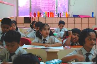 School kids in a class room. (Prasad Gori/Hindustan Times via Getty Images)