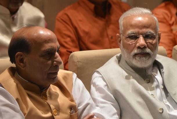 Prime Minister Narendra Modi and Defence Minister Rajnath Singh.